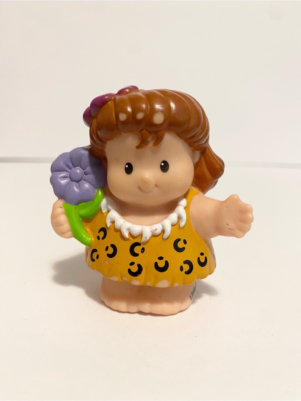 Little People Cave Man Woman Cavemen Dinoland Dinosaur w Flower Vintage 4/$20 🛑
